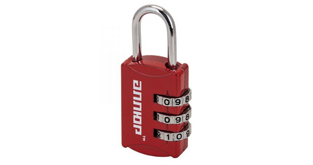 Замок навесной  ВС1К-22/3 (HA816) красн. кодовый d=3мм АЛЛЮР