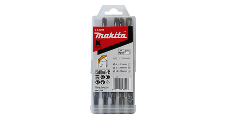 Набор буров SDS-Plus CENTERING TIP MAKITA 5 шт (6x110 1шт, 8x160 2шт,10x160 2шт)
