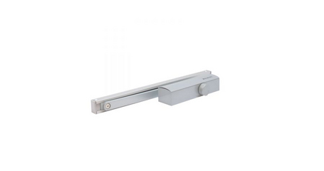 Доводчик дверной БУЛАТ PROFI  ДД 802/3 AH-S (40-85 кг) серебро, морозостойкий со скольз. Тягой