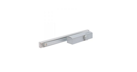 Доводчик дверной БУЛАТ PROFI  ДД 802/3 AH-S (40-85 кг) серебро, морозостойкий со скольз. Тягой