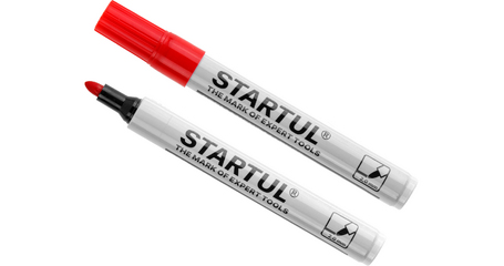 Маркер промышл. перманентный фетровый красный STARTUL PROFI (ST4340-03)