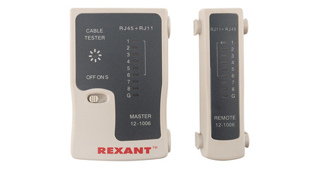 Тестер Кабеля RJ-45+RJ-11 REXANT - 468