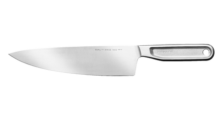 Нож поварской 20см цельнометаллический All Steel Fiskars