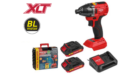 Аккум. ударный гайковерт/винтоверт WORTEX CWR 0118 в чем. ALL1 XLT SET БЕСЩЕТ., 18 В, 160 Н*м