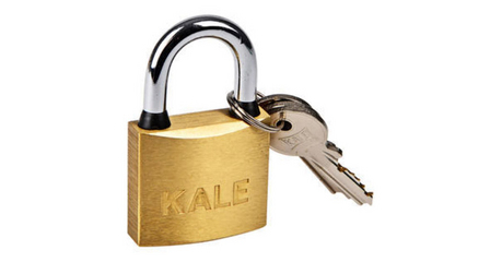 Замок навесной KALE 10-225 (25 мм) латунь