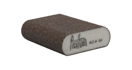 Губка абразивная 98х69х26мм Р60 Round Block Flexifoam