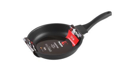 Сковорода литая ф 24х5.5 см, алюм., антиприг. покр., серия Black, PERFECTO LINEA