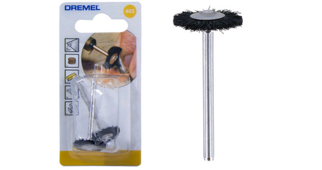 Щетка щетинная 19,0 мм DREMEL 403 (2 шт)