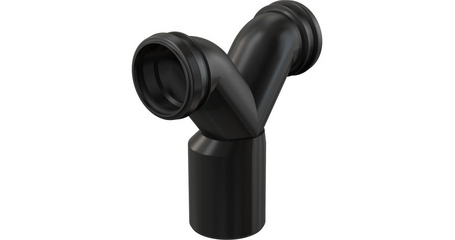 Двойное колено 90° с защитными затворами, Alcaplast