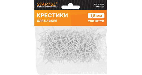 Крестики д/кафеля 1,5мм 200шт STARTUL MASTER (ST4404-15)