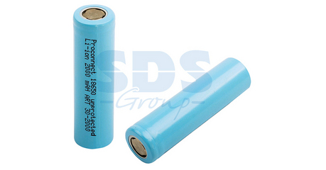 Аккумулятор Proconnect 18650 unprotected Li-ion 2000 mAH индивидуальная упаковка 1шт