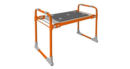 Скамейка садовая с мягким сиденьем, 560х300х425 мм, оранжевый, NIKA