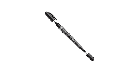 Маркер промышл. перманентный двухсторонний черный MARKAL DURA INK DUAL TIP