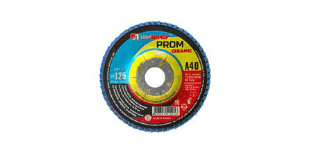 Круг лепестковый 125х22мм А40 плоск. КЛТ1 PROM CERAMIC LUGAABRASIV