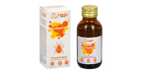 Концентрат от клещей до 20 соток, инсектицидный, 100 мл,  HELP