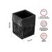 Стакан для зубных щеток ELEMENT MARBLE, черный, PERFECTO LINEA
