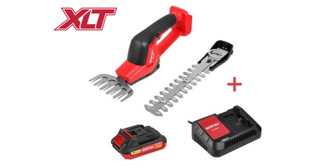 Аккум. ножницы садовые WORTEX SG 1820 в кор. + насадка-кусторез ALL1 XLT SET