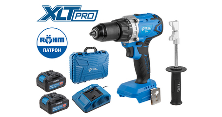 Аккум. дрель-шуруповерт BULL SR 1802 в чем. XLTpro БЕСЩЕТ., 18 В, 80 Н*м, 2*4 А*ч, БЗП 13 мм