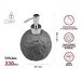 Диспенсер (дозатор) для мыла MOON STONE, серый, PERFECTO LINEA