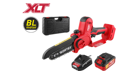 Аккум. мини-пила WORTEX CEC 2518-2 в чем. ALL1 XLT SET БЕСЩЕТ., 18 В, 15 см