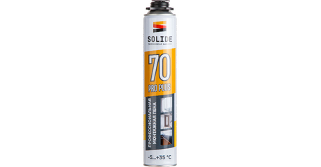 Пена монтажная профессиональная всесезонная SOLIDE Foam Pro Plus 70 (750мл)