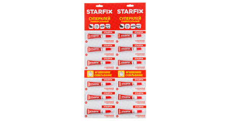 Суперклей универсальный STARFIX, (12шт. х 3гр.)