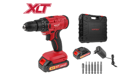Аккум. дрель-шуруповерт WORTEX LX BD 1820 Li в чем. ALL1 XLT, 18 В, 30 Н*м, 2х2 А*ч, БЗП 10 мм