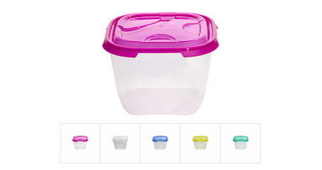 Контейнер пласт. прямоуг. 3 л, с крышкой, Frigo, DRINA
