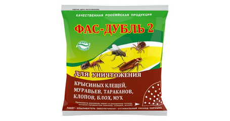 Средство от насекомых Фас-Дубль 2 (дуст) 125 г