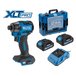 Аккум. ударный гайковерт/винтоверт BULL CID 2218 Xcase, XLTpro, SET, БЕСЩЕТ., 18 В, 220 Н*м, 2х4 А*ч