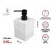 Диспенсер (дозатор) для мыла ELEMENT MARBLE, белый, PERFECTO LINEA