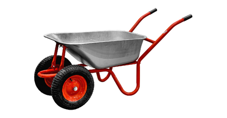 Тачка строительная HDC HD-W402 (120л, 400кг, 2 пневмоколеса 4.00-8)