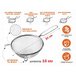 Дуршлаг с ручкой из нерж.стали, диам.16см,  PERFECTO LINEA