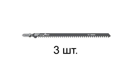 Пилка лобз. по дереву T744D (3 шт.) BOSCH