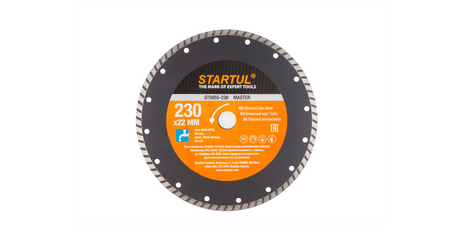 Алмазный круг 230х22 мм универс. Turbo MASTER STARTUL