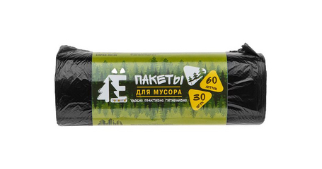 Мешки для мусора, 60 л, 30 шт, 
