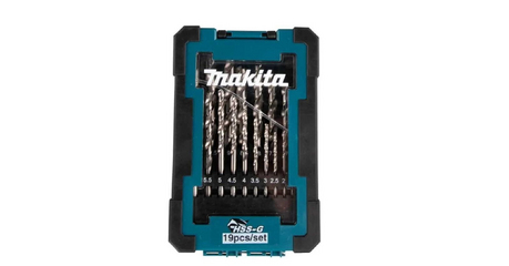 Набор сверл по металлу ц/х, HSS-G, D-78352 комплект из 19 шт MAKITA