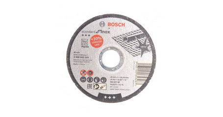 Круг отрезной 115х1.0x22.2 мм для нерж. стали Standard BOSCH