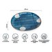 Тарелка-блюдо керамическая, 20х20х2.5 см, серия BLUE MARINE, PERFECTO LINEA