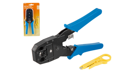 Клещи обжимные (кримпер) RJ-9, RJ-11, RJ-12, RJ-45 Юпитер