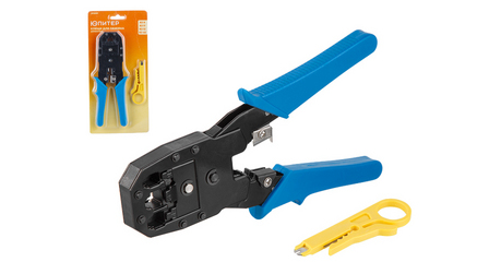 Клещи обжимные (кримпер) RJ-9, RJ-11, RJ-12, RJ-45 Юпитер