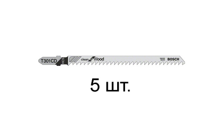 Пилка лобз. по дереву T301CD (5 шт.) BOSCH