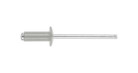 Заклепка вытяжная 3.2х8 мм алюминий/сталь, RAL 9002 (1000 шт в карт. уп.) STARFIX