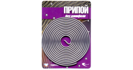 Припой ПОС-61 проволока, спираль ф1,5мм
