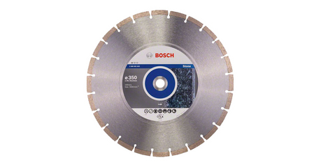 Алмазный круг 350х20/25.4 мм по камню сегмент. STANDARD FOR STONE BOSCH