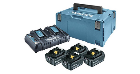 Комплект аккумулятор LXT 18.0 В BL1830B 4 шт. + зарядное устройство DC18RD + кейс MAKPAC