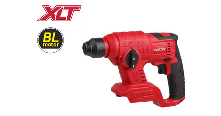 Аккум. перфоратор WORTEX CRH 1810 в кор. ALL1 XLT SOLO БЕСЩЕТ., 18 В, 1.2 Дж, 20 мм