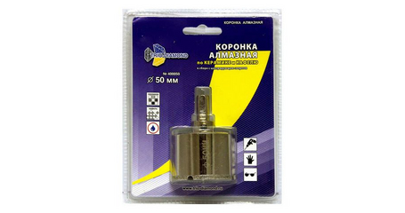 Коронка алмазная  d 50 мм по керамике и кафелю TRIO-DIAMOND