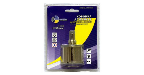 Коронка алмазная  d 50 мм по керамике и кафелю TRIO-DIAMOND