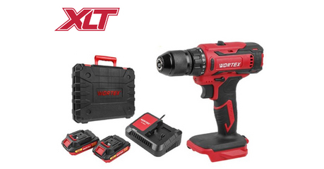 Аккум. дрель-шуруповерт WORTEX BD 1820-1 Li в чем. ALL1 XLT 18 В, 30 Н*м, 2х2 А*ч, БЗП(мет.) 13 мм